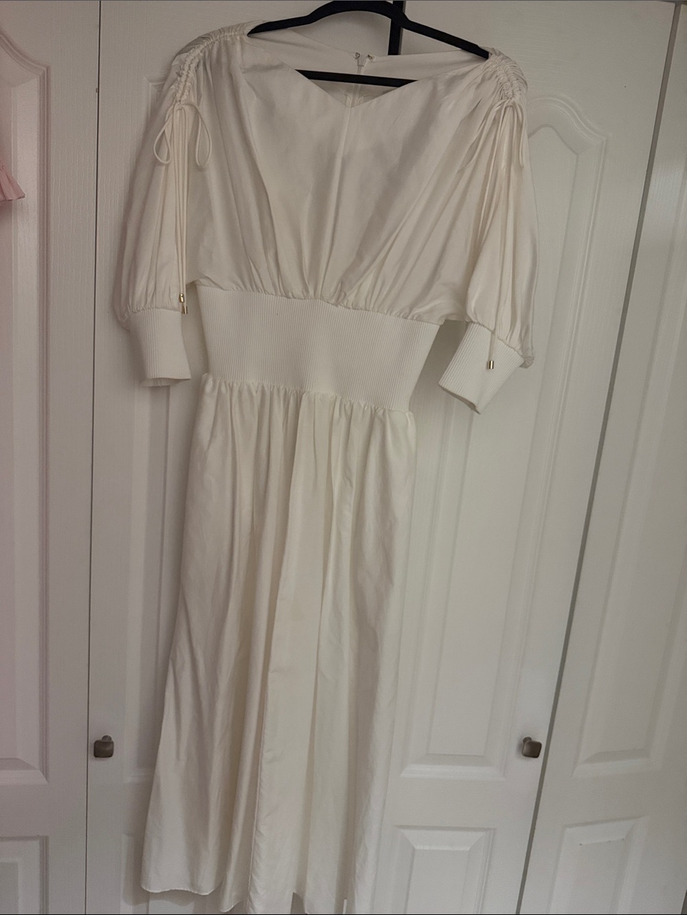 Zimmermann Cream Maxi Dress with Smocked Waist